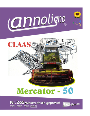 Claas Mähdrescher Mercator Typ  - 50 - Bild- Ersatzteilliste mit Explosionszeichnungen - annoligno 265